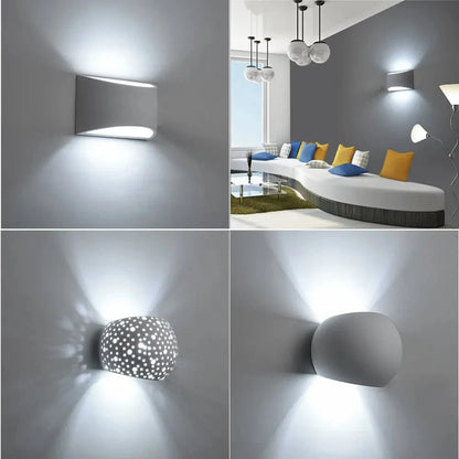Verthara Modern Gypsum Wall Lamp with G9 LED – Stylish Indoor Wall Light for Living Room, Bedroom, and Aisle Decor