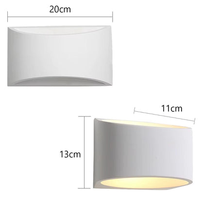 Verthara Modern Gypsum Wall Light - Indoor Wall Lamp - G9 LED Compatible - Adjustable Style - Vintage/Industrial - 60W Maximum Wattage