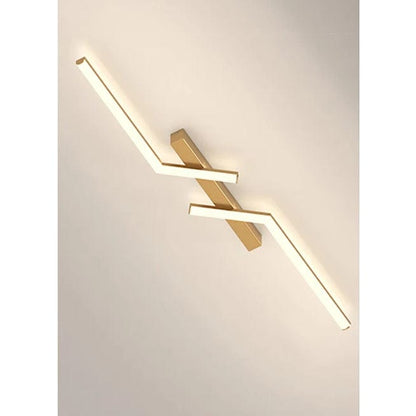 Verthara Modern LED Ceiling Light Fixture - Flush Mount - Dimmable - Adjustable Colour - Black & Gold - Energy Efficient - Suitable For Living Room & Bedroom Gold / 60