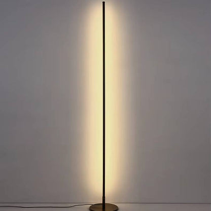 Verthara Modern LED Floor Lamp with Remote Control – Dimmable Standing Lamp for Living Room and Bedroom Dimming with RC / Black