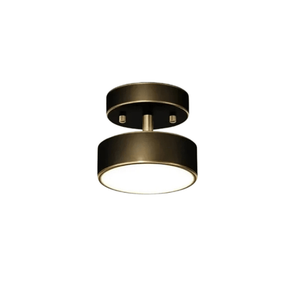 Verthara Modern LED Flush Mount Ceiling Light - Dimmable - Adjustable Colour Temperature - Copper Finish - Suitable for Bedroom, Living Room, and Corridor Black 15CM