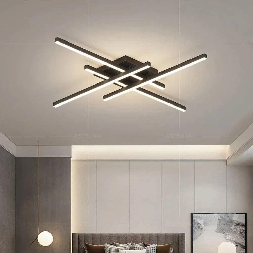 Verthara Modern LED Flush Mount Ceiling Light Fixture – Minimalist Design for Bedroom and Living Room, Available in 30/40/50cm