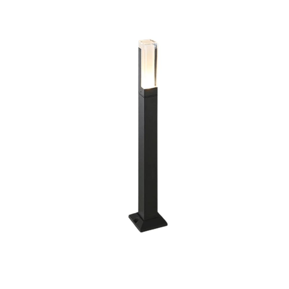 Verthara Modern LED Garden Light With Fixed Base – IP65 Waterproof - 10W - Aluminium - Warm/Cool White - Outdoor Landscape Lighting Black / 80x5cm 10w / Warm white