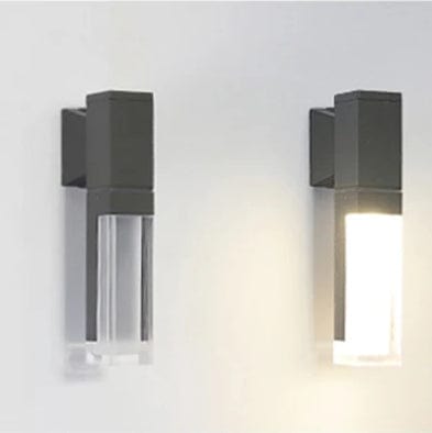 Verthara Modern LED Garden Light With Fixed Base – IP65 Waterproof - 10W - Aluminium - Warm/Cool White - Outdoor Landscape Lighting Gray / wall lamp 27x5cm / Cold white