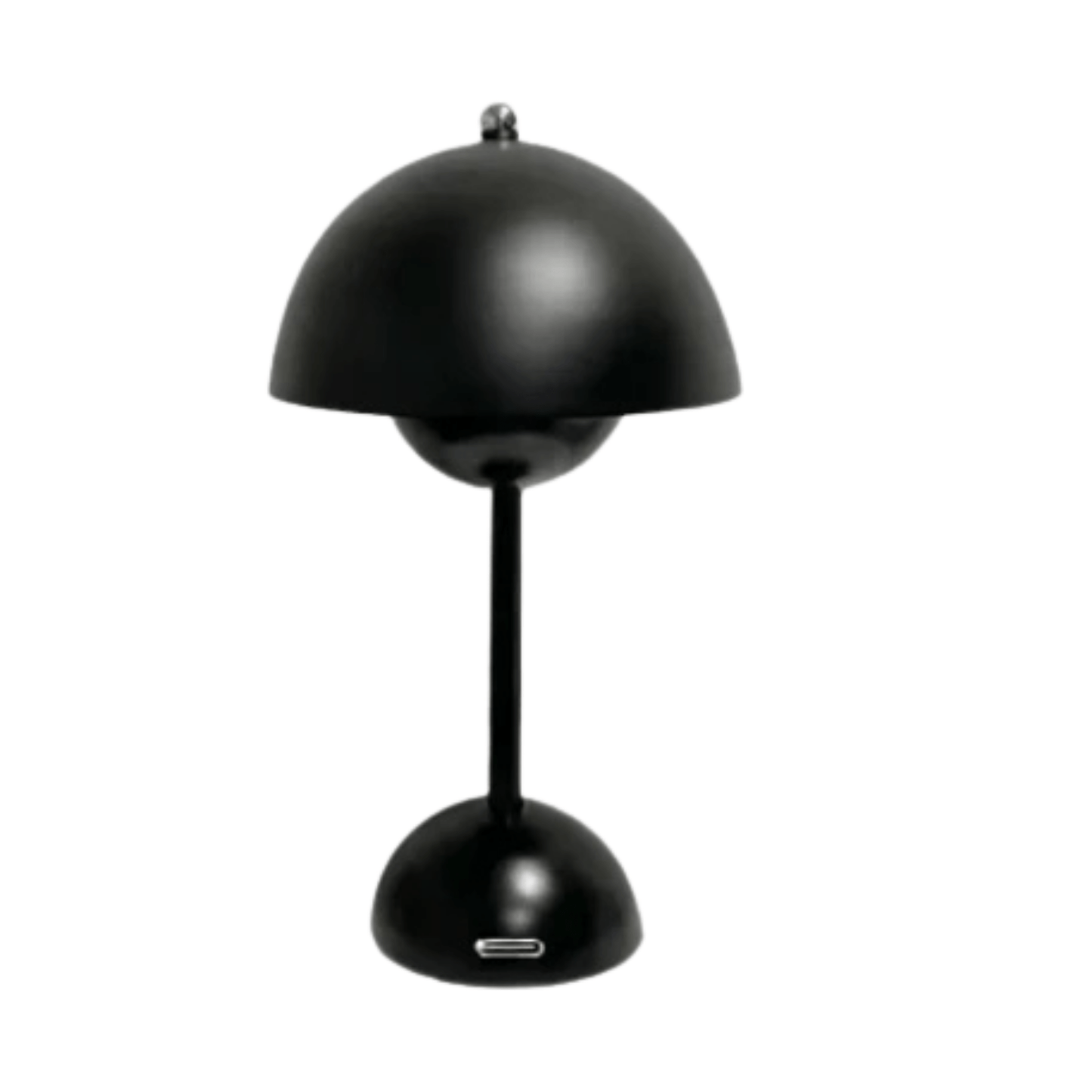Verthara Modern LED Mushroom Rechargeable Table Lamp Black