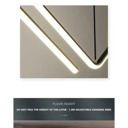 Verthara Modern LED Pendant Light - Adjustable Height - Dimmable - Black Aluminium - Cool/Warm/Neutral Tones - Indoor Lighting