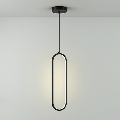 Verthara Modern LED Pendant Light - Single or Double Head A-Head-Black / Cold White