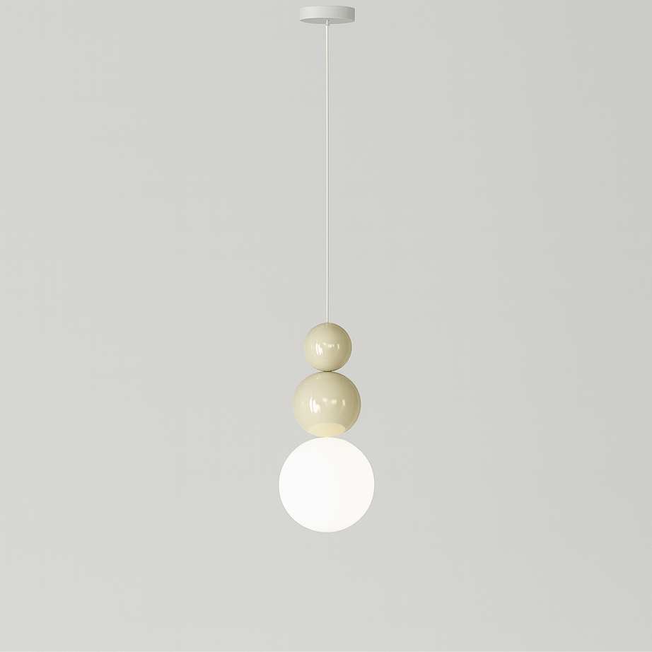 Verthara Modern LED Pendant Light with 3 Color Options – Stylish Indoor Hanging Lamp for Bedroom and Living Room Beige A / Cold White