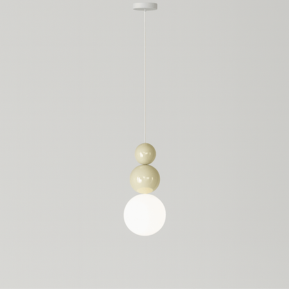 Verthara Modern LED Pendant Light with 3 Color Options – Stylish Indoor Hanging Lamp for Bedroom and Living Room Beige A / Cold White