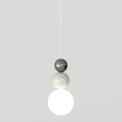 Verthara Modern LED Pendant Light with 3 Color Options – Stylish Indoor Hanging Lamp for Bedroom and Living Room Chrome White A / Cold White