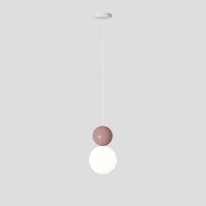 Verthara Modern LED Pendant Light with 3 Color Options – Stylish Indoor Hanging Lamp for Bedroom and Living Room Pink B / Cold White