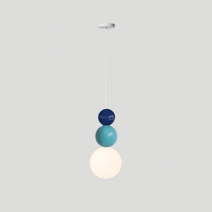 Verthara Modern LED Pendant Light with 3 Color Options – Stylish Indoor Hanging Lamp for Bedroom and Living Room Blue A / Cold White