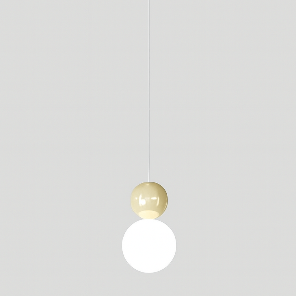 Verthara Modern LED Pendant Light with 3 Color Options – Stylish Indoor Hanging Lamp for Bedroom and Living Room Beige B / Cold White