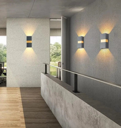 Verthara Modern LED Wall Lamp With Adjustable Beam Angle – Waterproof - 10W - Cool/Warm White - Indoor/Outdoor Use - IP65 Rated