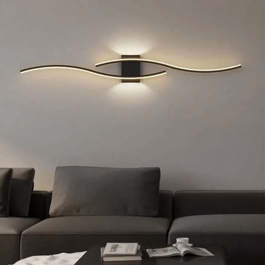 Verthara Modern LED Wall Lamp with Remote Control – Adjustable Length and Color for Indoor Wall Lighting and Sconce Use
