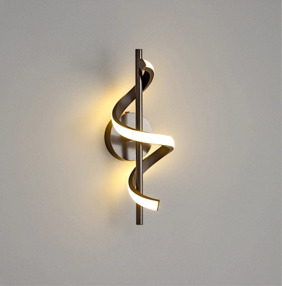 Verthara Modern LED Wall Sconce in Gold Copper with Adjustable Arm – Stylish Wall Lamp for Bedroom and Living Room Lighting Warm white / Black color