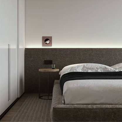 Verthara Modern LED Wall Sconce with 350º Rotation – 3W Recessed Wall Lamp for Bedroom and Stair Lighting, Warm White and Natural White Options