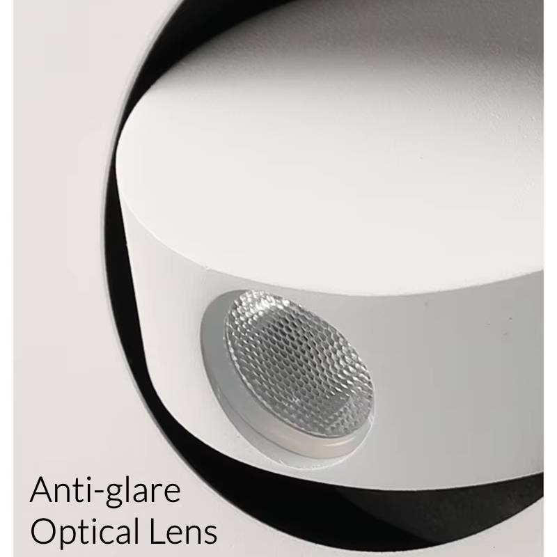 Verthara Modern LED Wall Sconce with 350º Rotation – 3W Recessed Wall Lamp for Bedroom and Stair Lighting, Warm White and Natural White Options