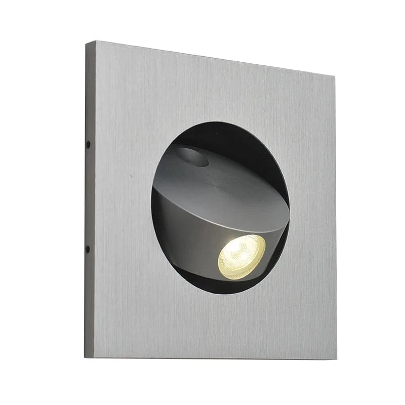 Verthara Modern LED Wall Sconce with 350º Rotation – 3W Recessed Wall Lamp for Bedroom and Stair Lighting, Warm White and Natural White Options