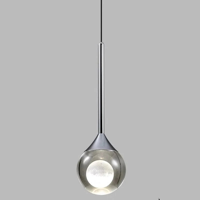 Verthara Modern Luxury Glass Pendant Lamp with Tri-Color Temperature – Elegant Indoor Hanging Lighting for Restaurants and Bars Silvery / Tricolor