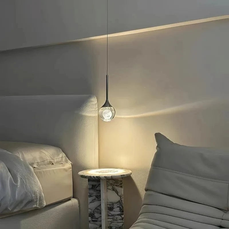 Verthara Modern Luxury Glass Pendant Lamp with Tri-Color Temperature – Elegant Indoor Hanging Lighting for Restaurants and Bars