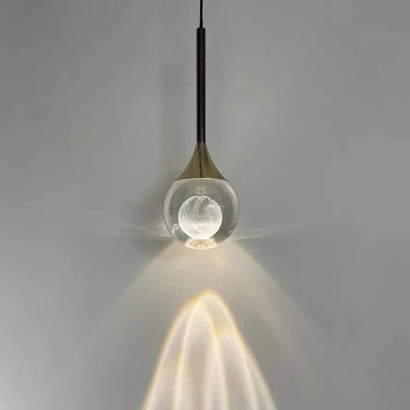 Verthara Modern Luxury Glass Pendant Lamp with Tri-Color Temperature – Elegant Indoor Hanging Lighting for Restaurants and Bars