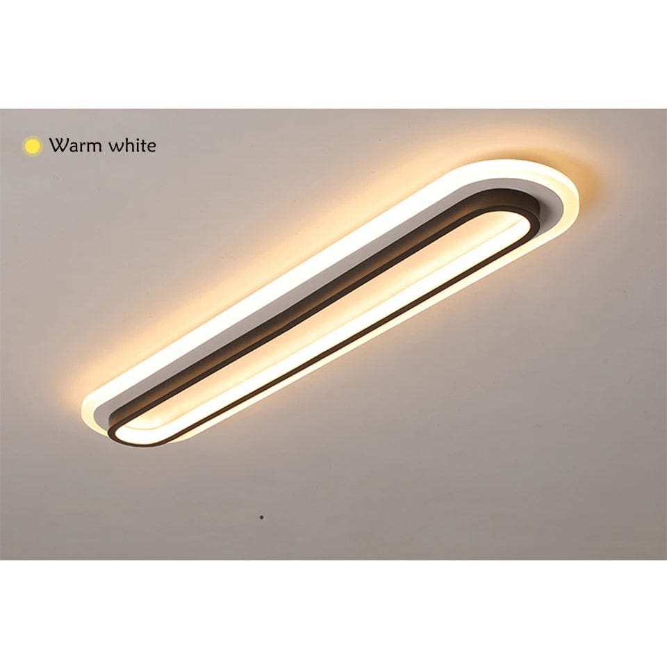 Verthara Modern Minimalist LED Flush Mount Ceiling Light – Durable Aluminum Fixture for Aisles, Corridors, Black and White Options