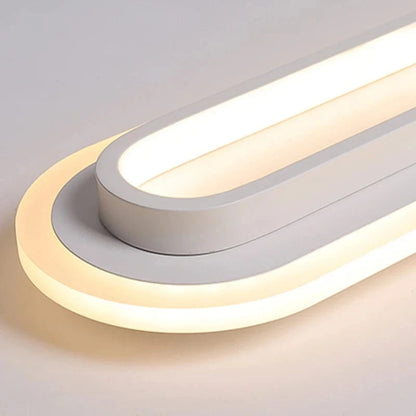 Verthara Modern Minimalist LED Flush Mount Ceiling Light – Durable Aluminum Fixture for Aisles, Corridors, Black and White Options