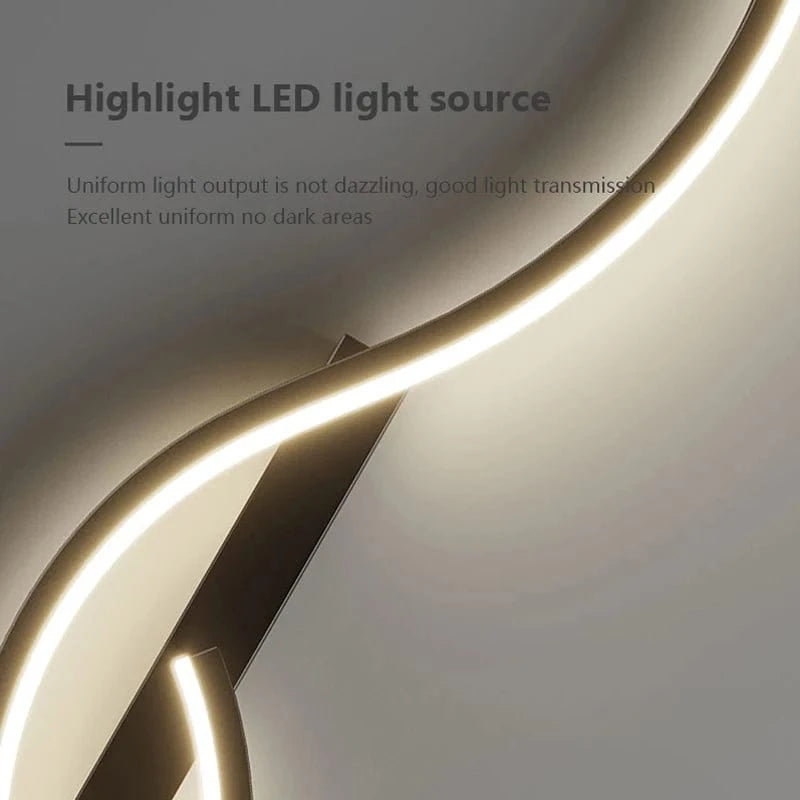 Verthara Modern Minimalist LED Wall Lamp – 24 Inch Long Strip Design for Indoor Bedroom and Living Room Wall Lights