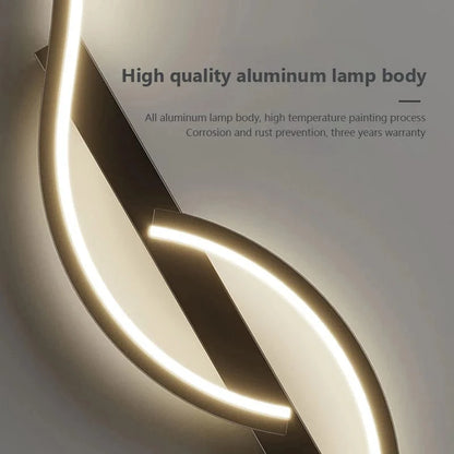 Verthara Modern Minimalist LED Wall Lamp – 24 Inch Long Strip Design for Indoor Bedroom and Living Room Wall Lights
