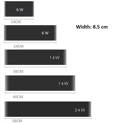 Verthara Modern Minimalist LED Wall Lamp – 6W Aluminum Wall Sconce for Living Room and Bedroom Illumination