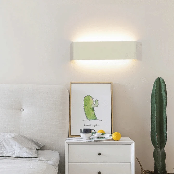 Verthara Modern Minimalist LED Wall Lamp – 6W Aluminum Wall Sconce for Living Room and Bedroom Illumination