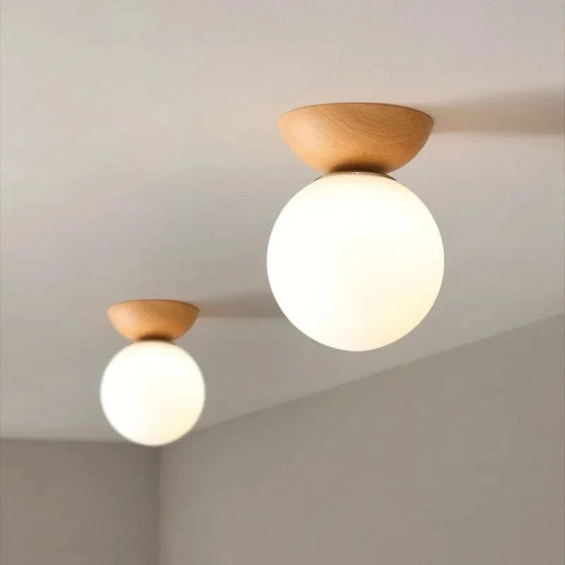 Verthara Modern Nordic LED Flush Mount Ceiling Light Fixture in Iron and Glass for Dining Room, Bedroom, Living Room