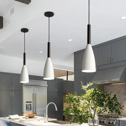 Verthara Modern Nordic Pendant Light – Multicolor Glass Hanging Light for Kitchen and Dining Spaces
