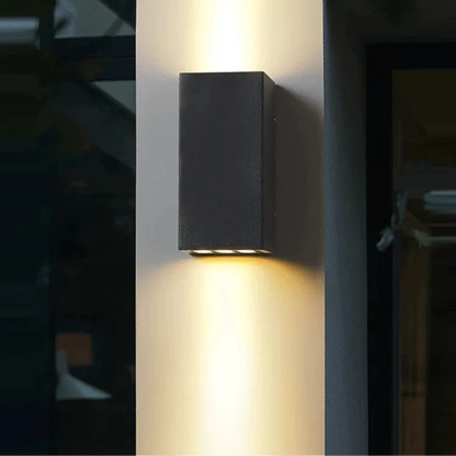 Verthara Modern Outdoor Wall Light – IP65 Waterproof Die-Cast Aluminum Lantern for Garden and Porch, Easy Tool-Free Installation