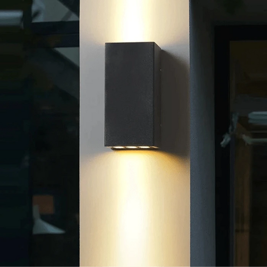 Verthara Modern Outdoor Wall Light – IP65 Waterproof Die-Cast Aluminum Lantern for Garden and Porch, Easy Tool-Free Installation