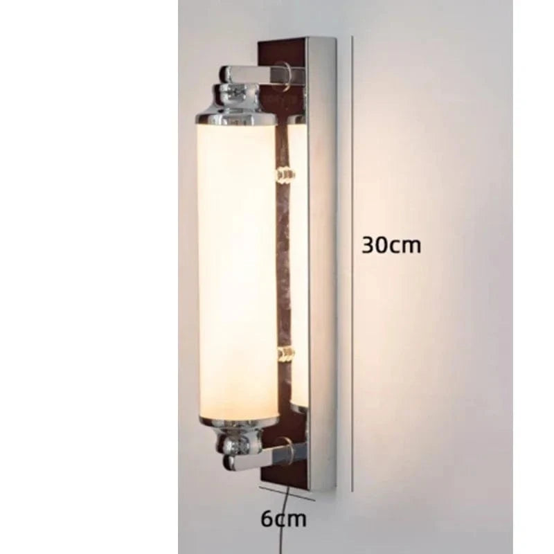Verthara Modern Wall Sconce Lighting for Bedroom and Living Room – Stylish Wall Lamp with Metal and Glass Design Cool White(5500-7000K) / Silver