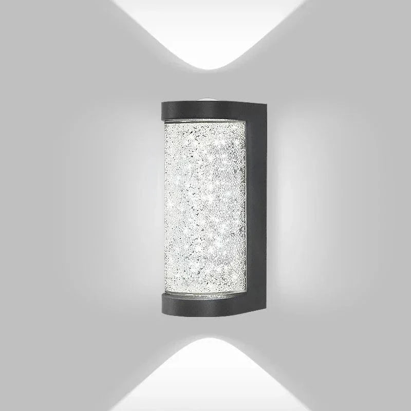 Verthara Modern Waterproof Crystal LED Wall Lamp - Stylish Outdoor Wall Lights for Indoor and Outdoor Use, Versatile Wall Sconce Lighting Round-6500K