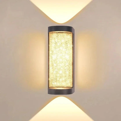 Verthara Modern Waterproof Crystal LED Wall Lamp - Stylish Outdoor Wall Lights for Indoor and Outdoor Use, Versatile Wall Sconce Lighting
