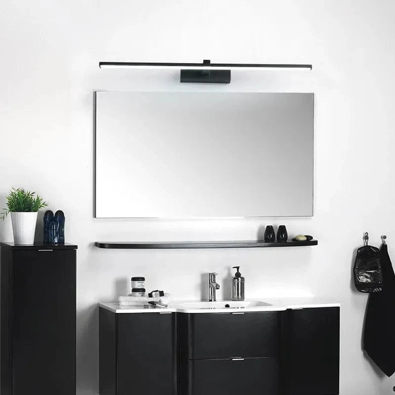 Verthara Modern Waterproof LED Bathroom Wall Lamp - Flat Design Wall Sconce Lighting in White and Black