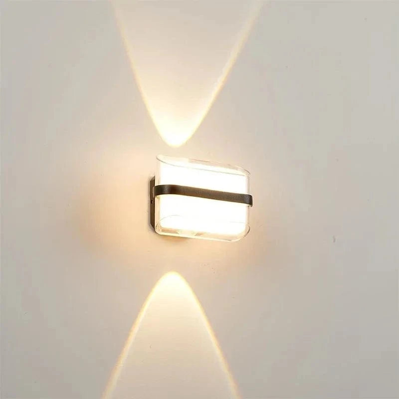 Verthara Modern Waterproof Outdoor Wall Lamp - IP65 Rated Circular Design for Balcony, Corridor, and Courtyard Lighting Rectangle