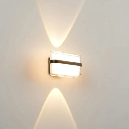 Verthara Modern Waterproof Outdoor Wall Lamp - IP65 Rated Circular Design for Balcony, Corridor, and Courtyard Lighting Rectangle