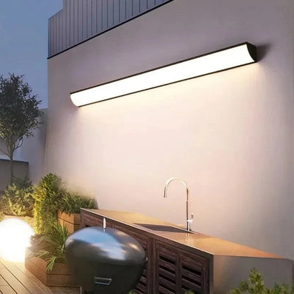 Verthara Modern Waterproof Outdoor Wall Lamp - Minimalist Design for Garden and Porch Lighting - Energy Efficient LED Exterior Wall Light