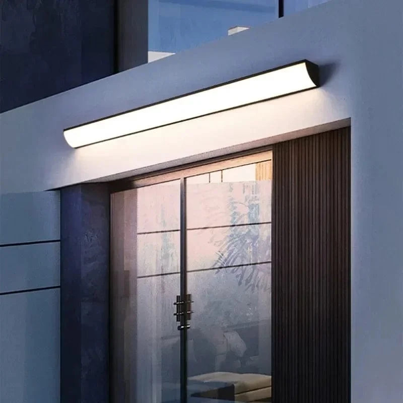 Verthara Modern Waterproof Outdoor Wall Lamp - Minimalist Design for Garden and Porch Lighting - Energy Efficient LED Exterior Wall Light
