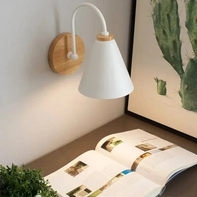 Verthara Modern Wood Wall Lamp E27 Socket