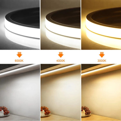 Verthara Motion Sensor COB LED Strip Lights, USB Powered Neon Night Light for Under Bed and Cabinet, Flexible Lengths, Warm/Cool White Options