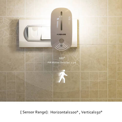 Verthara Motion Sensor LED Night Light for Hallways and Pathways – Energy Efficient Plug-In Light with Smart Sensor Technology