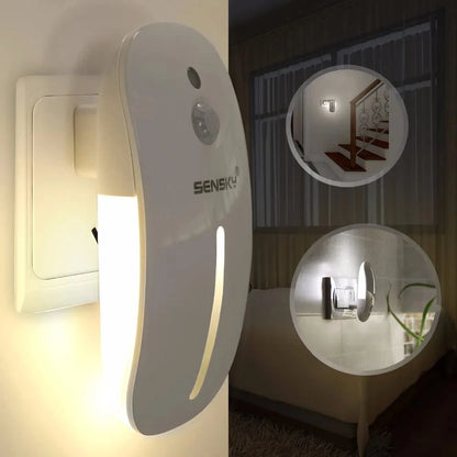Verthara Motion Sensor LED Night Light for Hallways and Pathways – Energy Efficient Plug-In Light with Smart Sensor Technology