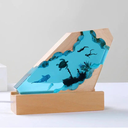 Verthara Nature-Inspired Resin Night Light Shipwreck