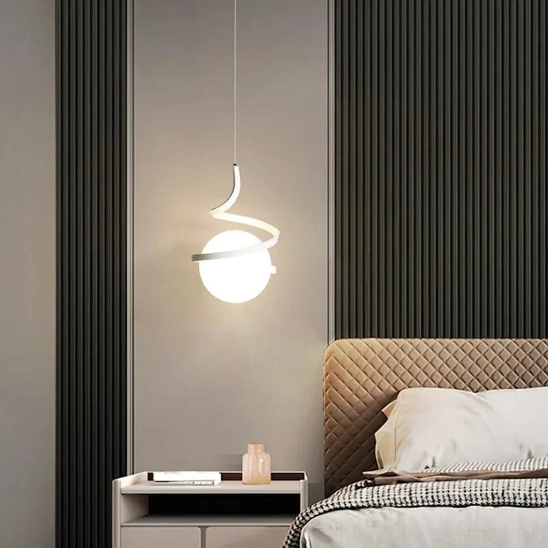 Verthara Nordic Black Pendant Light – Modern LED Hanging Light for Kitchen and Dining Room, Adjustable Height, Energy Efficient